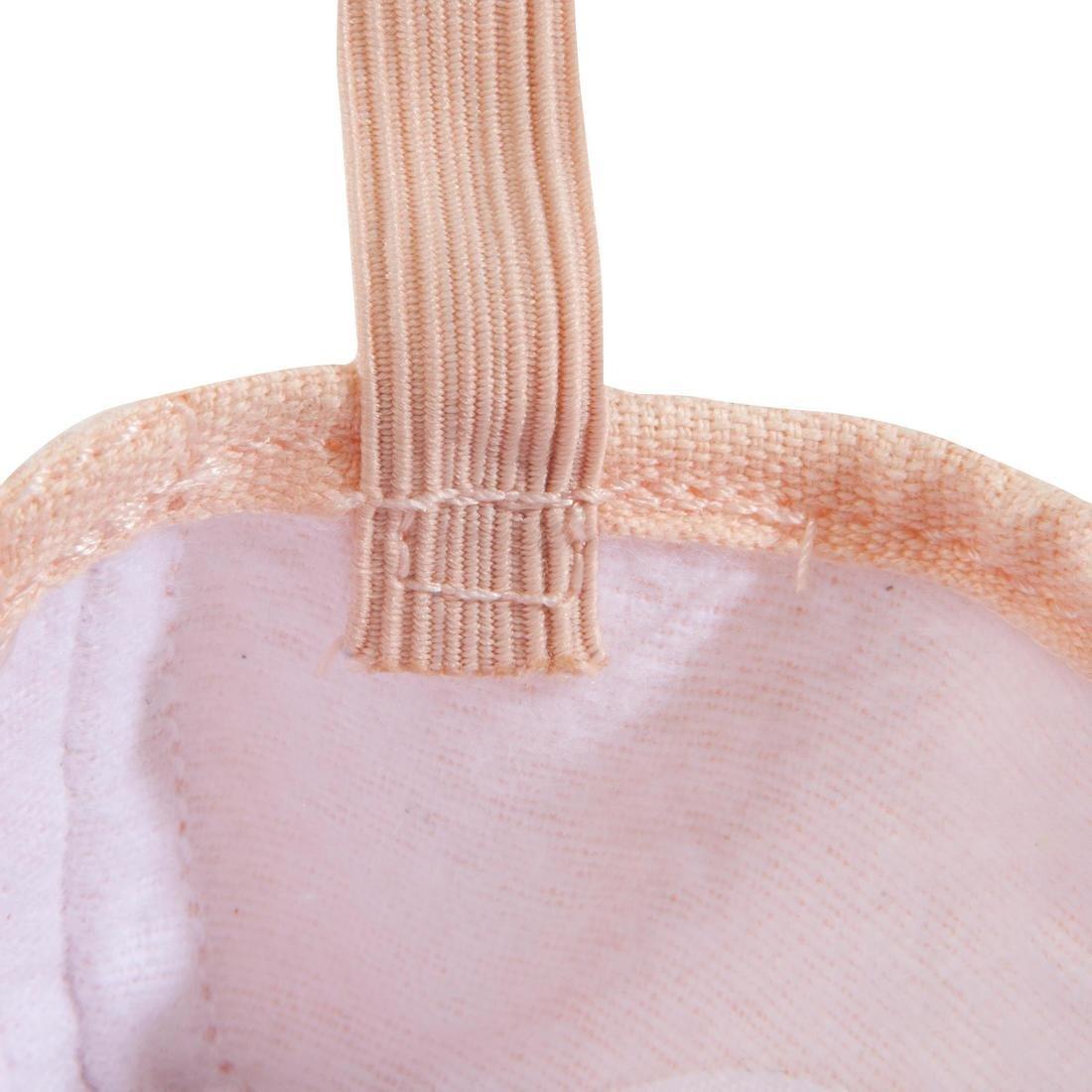Split-Sole Canvas Demi-Pointe Shoes - Salmon Pink, No Color, large image number 7