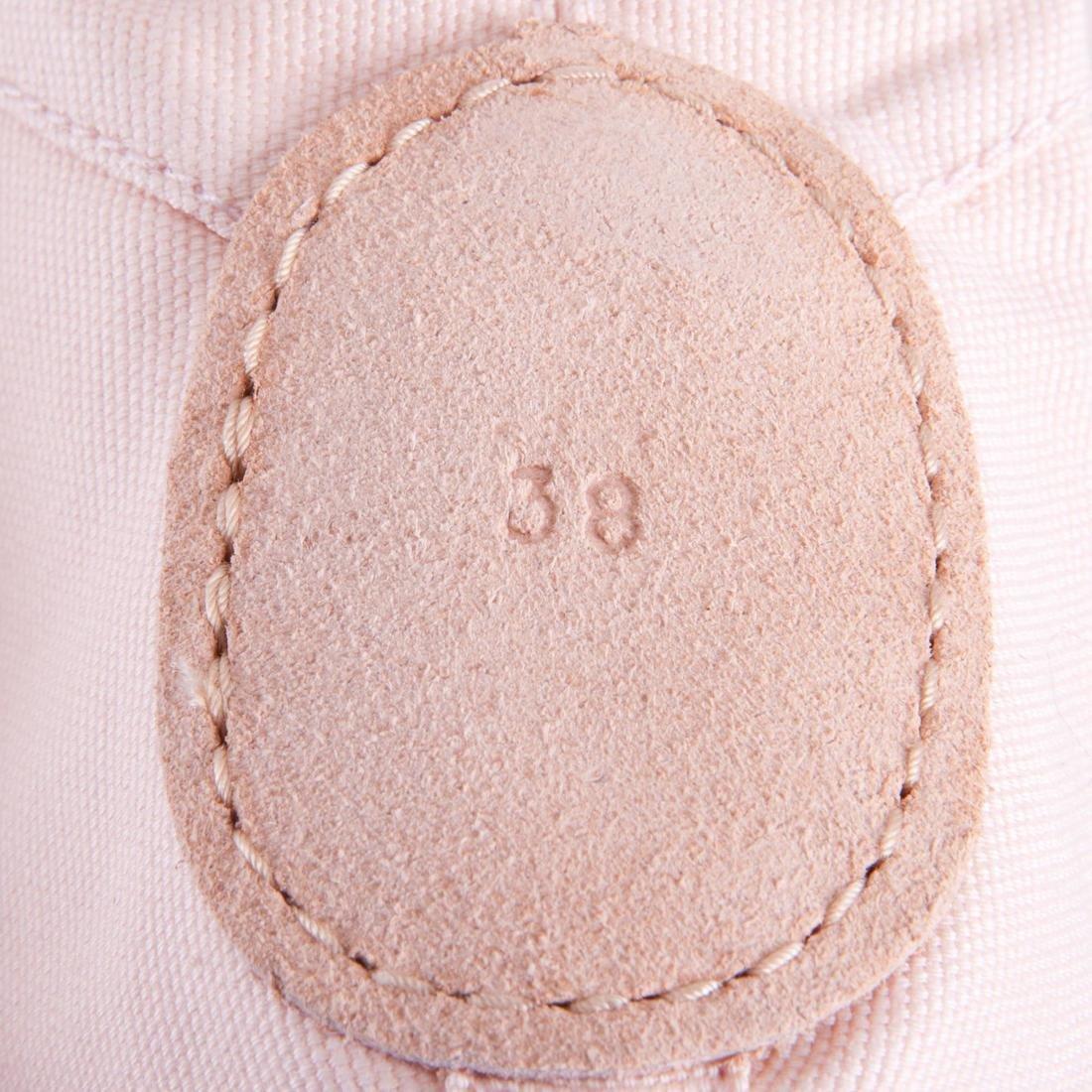 Split-Sole Canvas Demi-Pointe Shoes - Salmon Pink, No Color, large image number 10