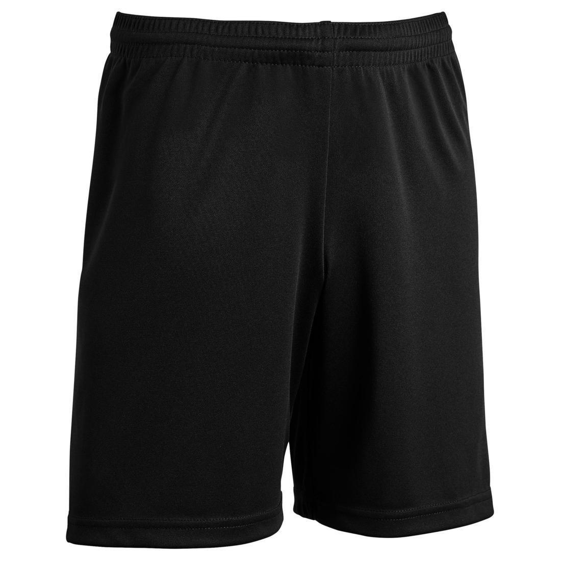 12-13 Years  F100 Kids' Football Shorts, Black, No Color, large image number 1