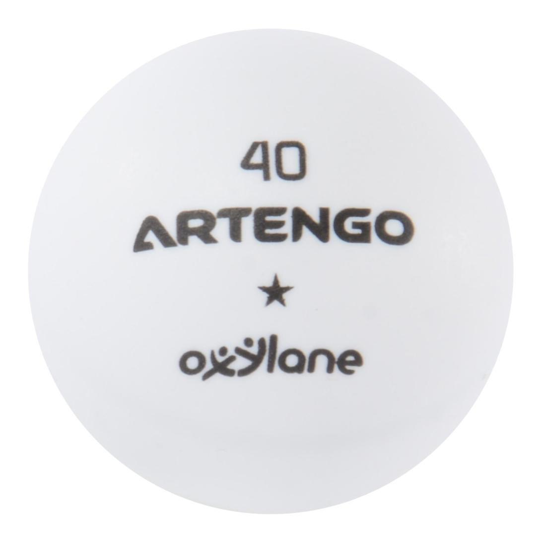 FB800 Table Tennis Balls 6-Pack - Orange, No Color, large image number 2