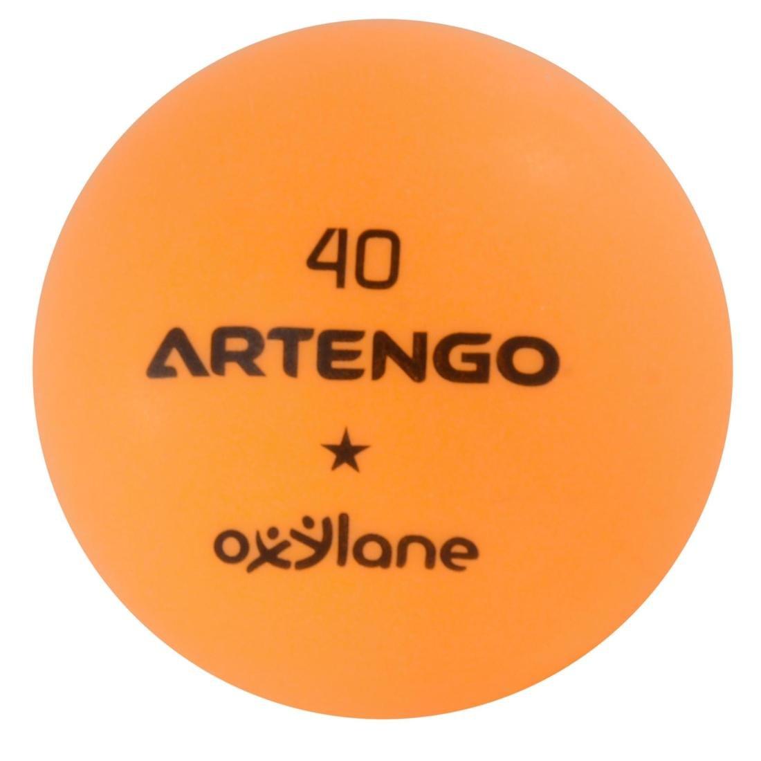 FB800 Table Tennis Balls 6-Pack - Orange, No Color, large image number 4