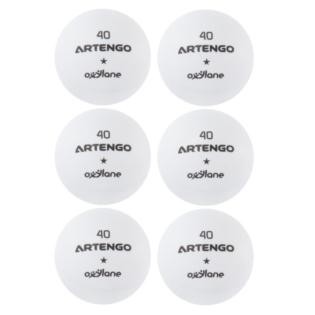 PONGORI - FB800 Table Tennis Balls 6-pack - White