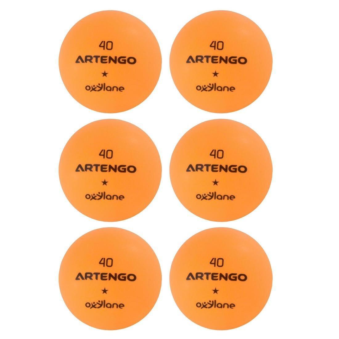 FB800 Table Tennis Balls 6-pack - White, , large image number 3