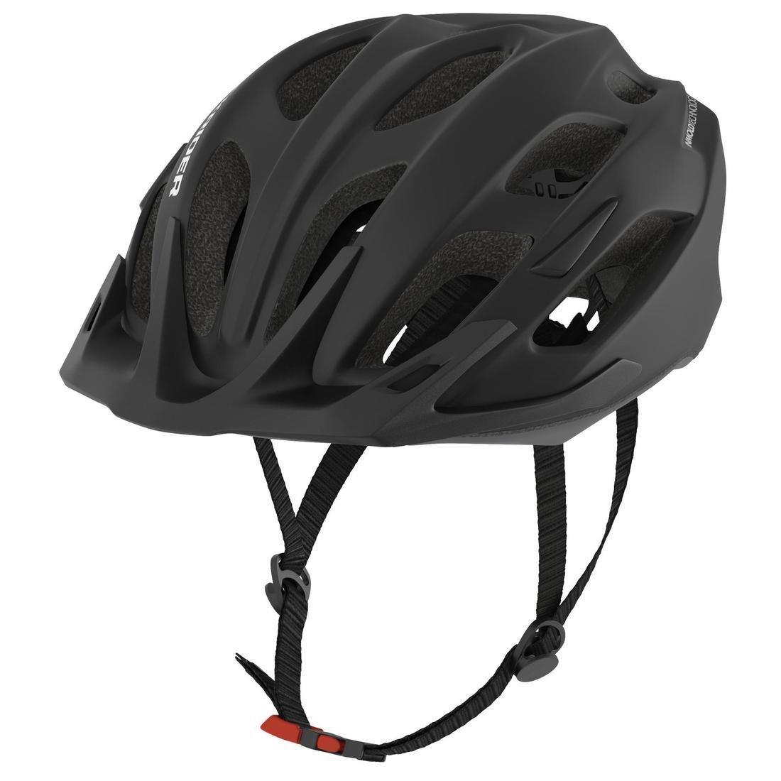 Medium  Mountain Bike Helmet 500 - Black, No Color, large image number 4