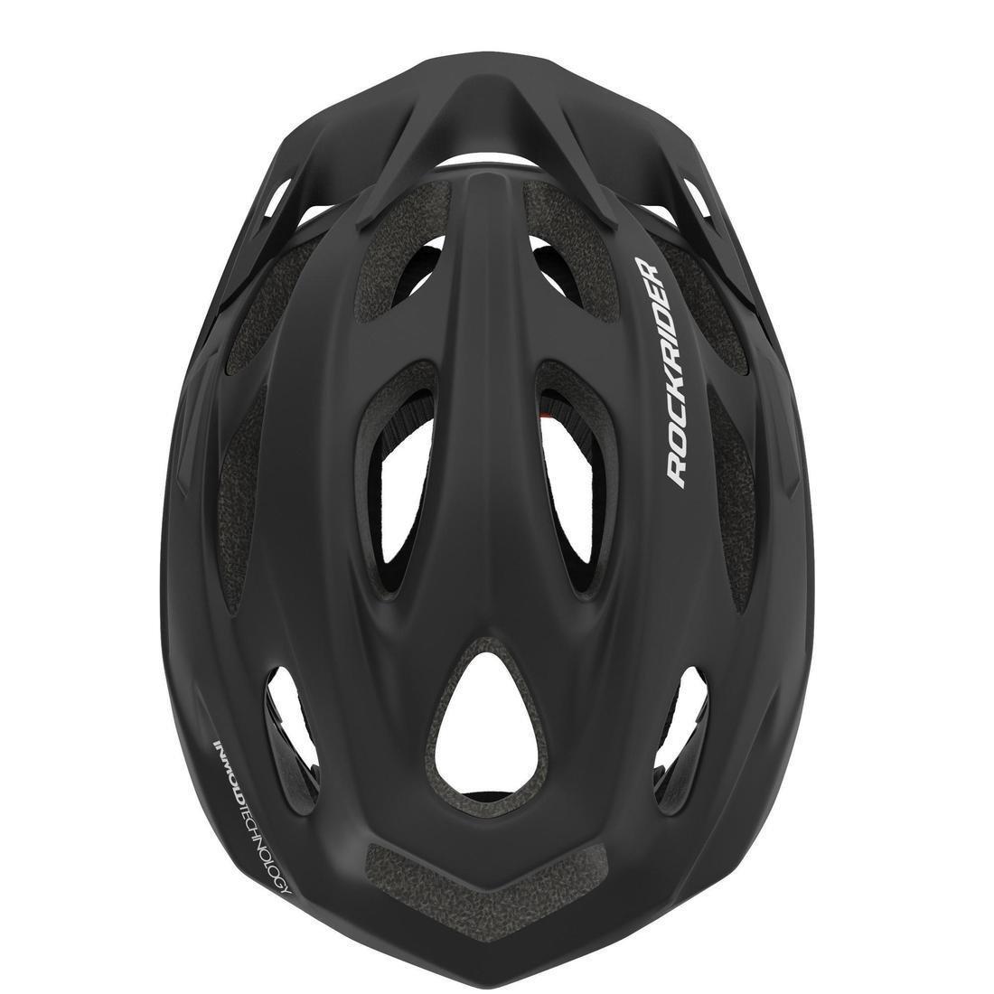 Medium  Mountain Bike Helmet 500 - Black, No Color, large image number 5