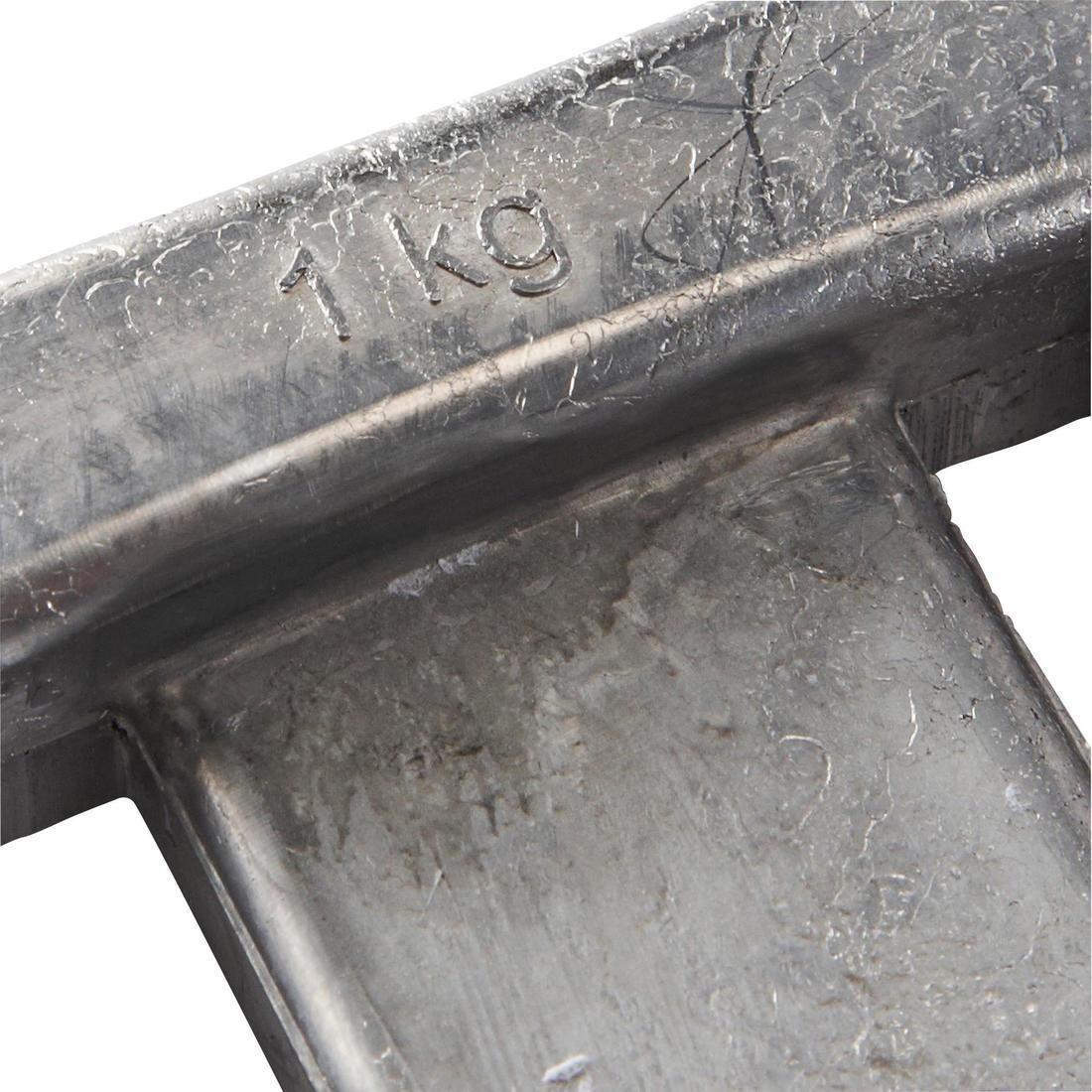 Uncoated Diving Weight For Diving / Spearfishing / Freediving, Silver, No Color, large image number 3