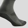 QUECHUA - EU 35-38  High Walking Socks 2 Pairs, Pewter