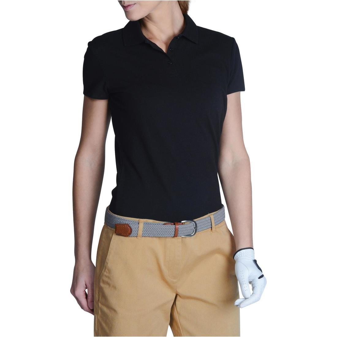 Medium  Women's Golf Basic Polo Shirt, Black, , large image number 6