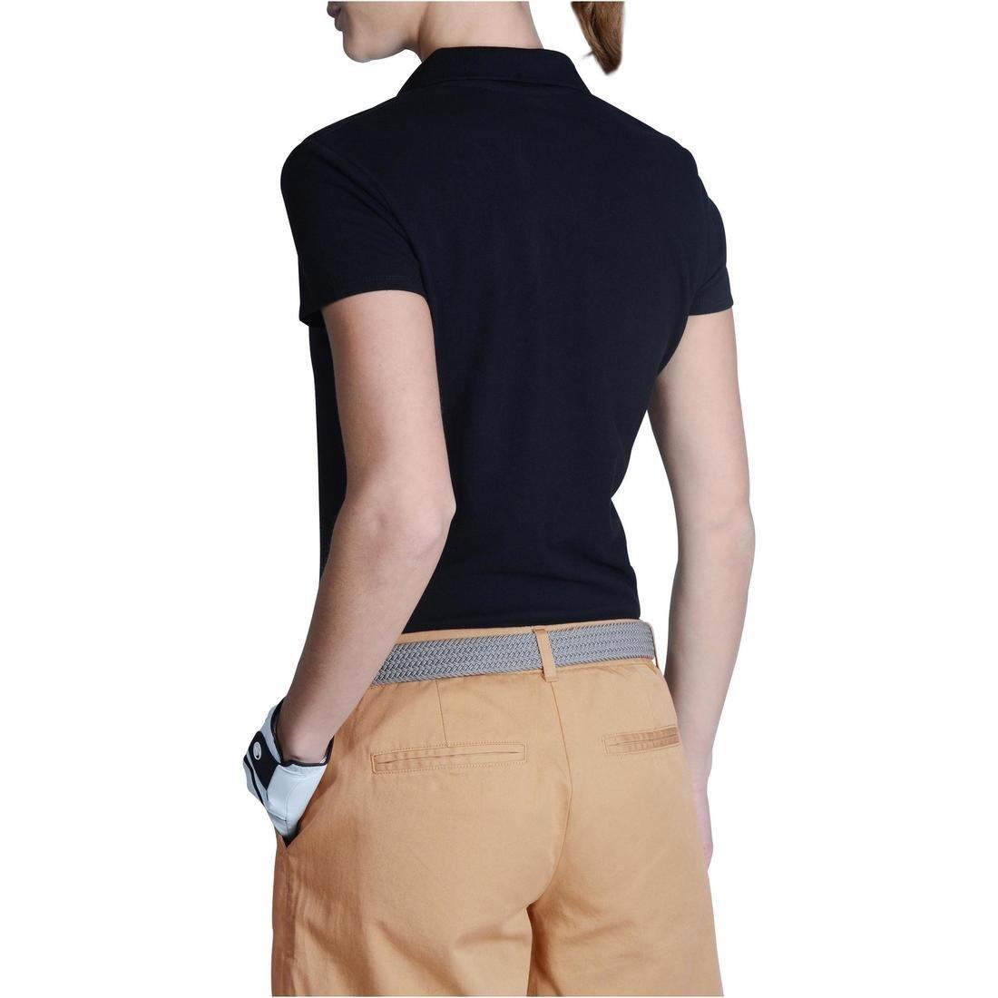 Medium  Women's Golf Basic Polo Shirt, Black, , large image number 8