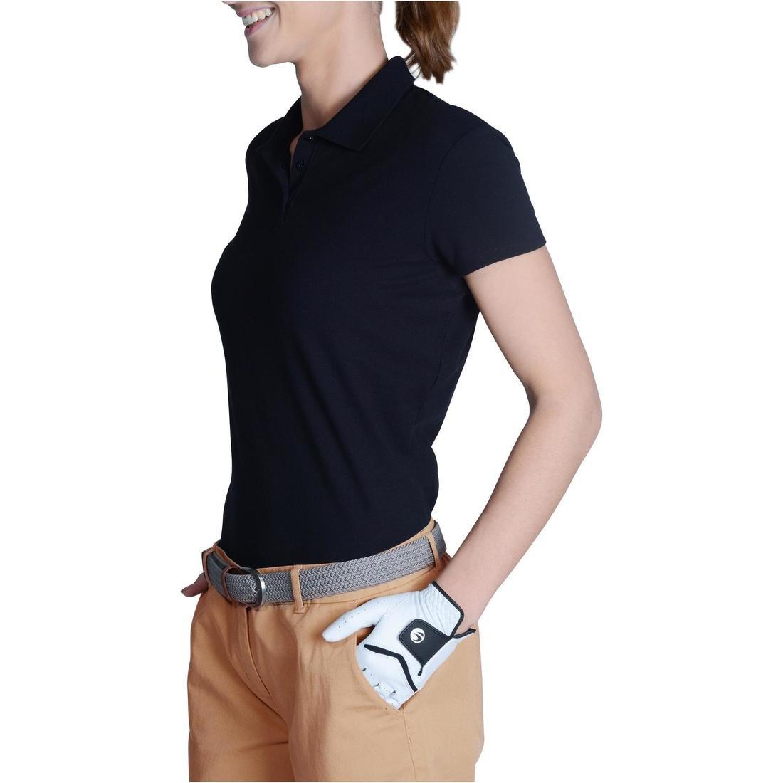 Medium  Women's Golf Basic Polo Shirt, Black, , large image number 9