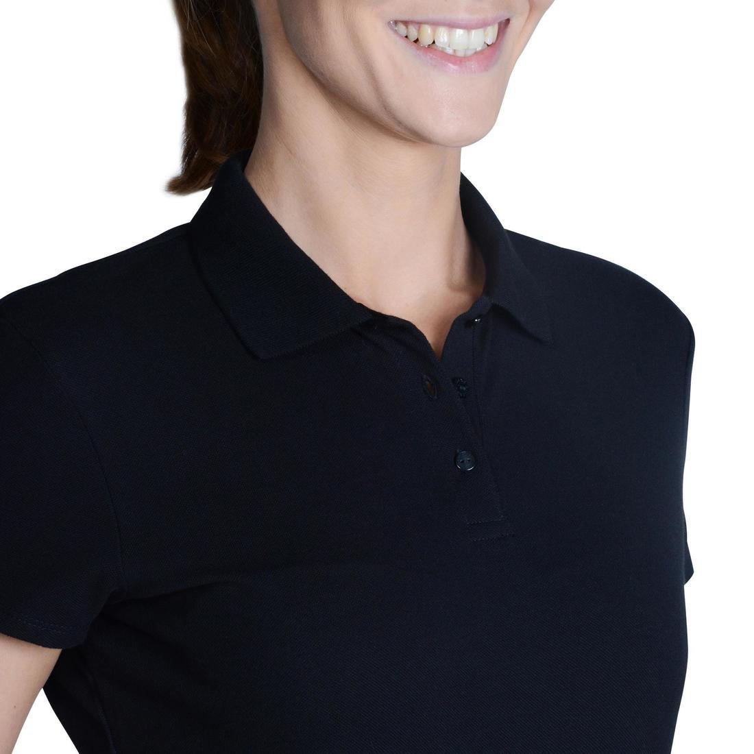 Medium  Women's Golf Basic Polo Shirt, Black, , large image number 10