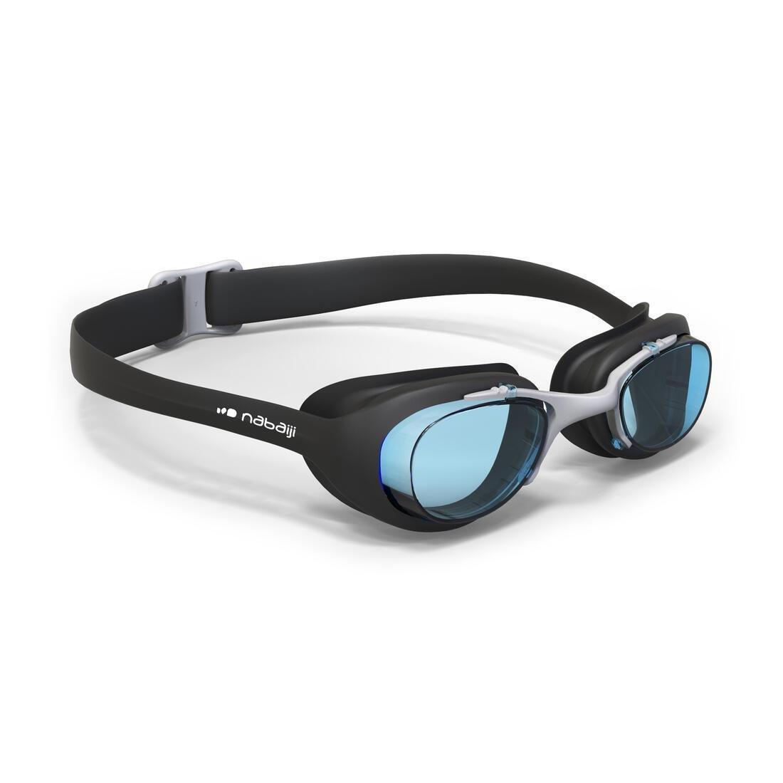 NABAIJI - Adult Swimming Goggles Xbase Clear Lenses, Black