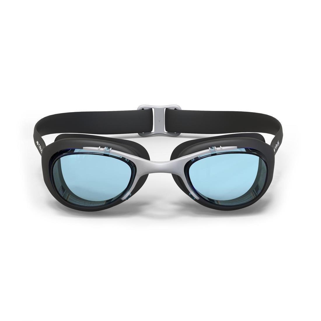 Adult Swimming Goggles Xbase Clear Lenses, Black, No Color, large image number 3