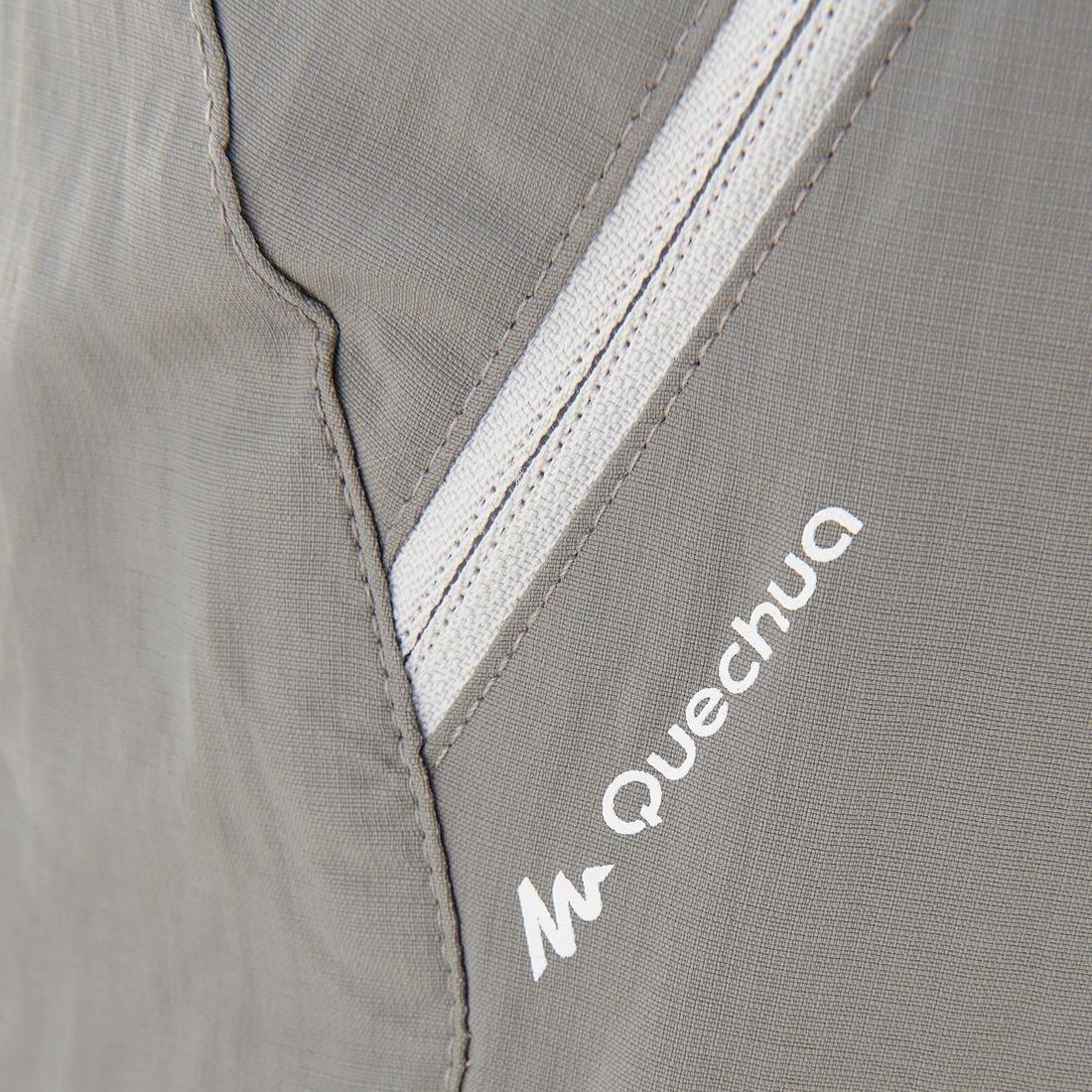 Large  Women's Trek 100 Mountain Trekking Convertible Trousers, Carbon Grey, , large image number 10