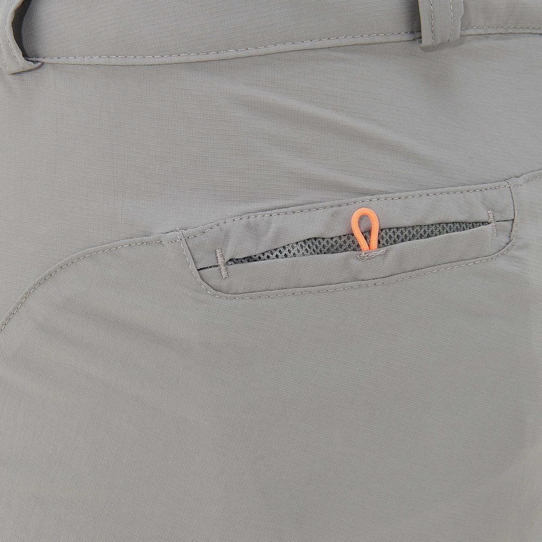 Large  Women's Trek 100 Mountain Trekking Convertible Trousers, Carbon Grey, , large image number 11