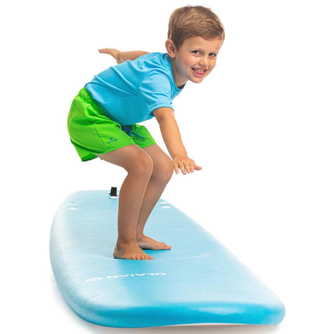 14-15Y Kids' Surfing Anti-UV Water T-Shirt, Glacier Blue, , large image number 3