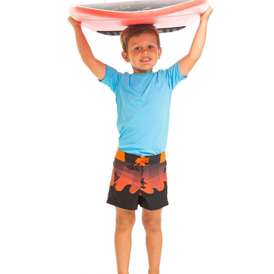 14-15Y Kids' Surfing Anti-UV Water T-Shirt, Glacier Blue, , large image number 4