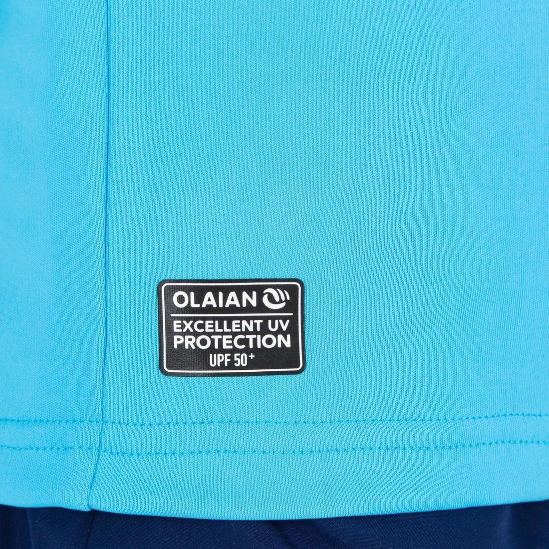 14-15Y Kids' Surfing Anti-UV Water T-Shirt, Glacier Blue, , large image number 8