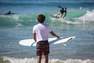 OLAIAN - Small  Men's Surfing Short-sleeve Anti-UV Water T-Shirt, Snow White