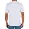 OLAIAN - Medium  Men's Surfing Short-Sleeve Anti-UV Water T-Shirt, Snow White