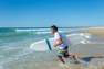 OLAIAN - Large  Men's Surfing Short-sleeve Anti-UV Water T-Shirt, Snow White
