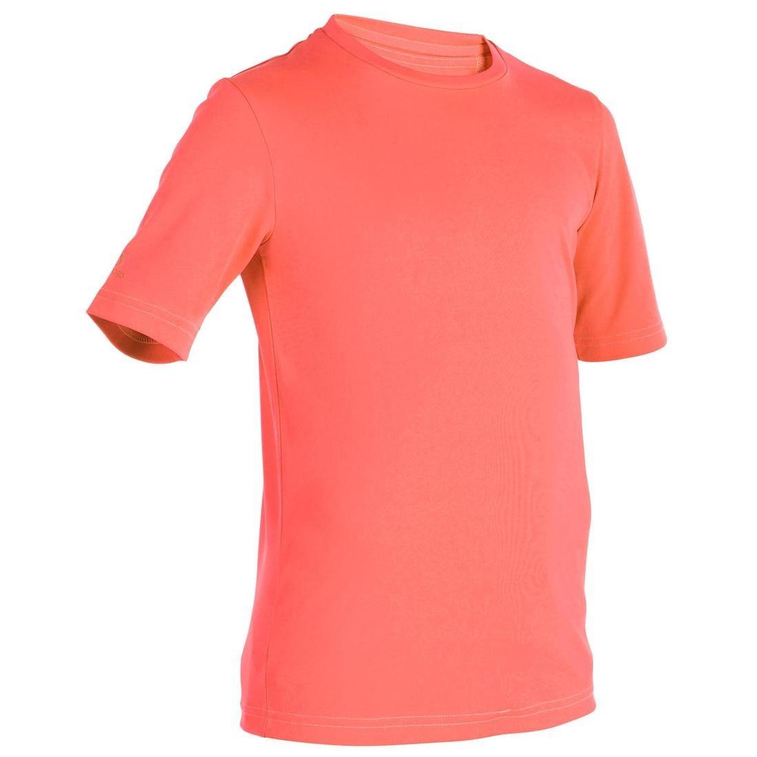OLAIAN - 14-15Y Kids' Surfing anti-V Water T-Shirt, Apple Green