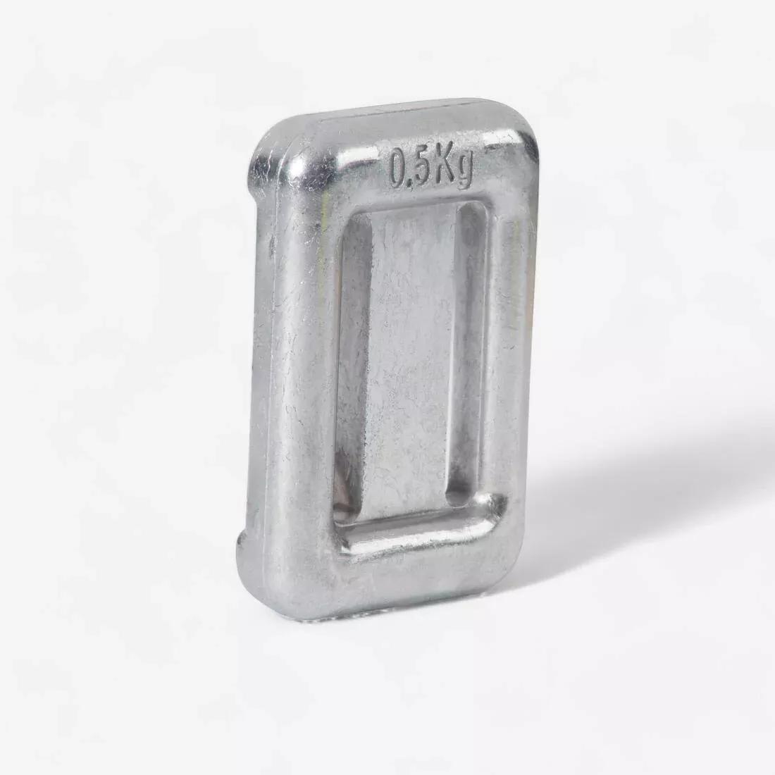 Uncoated Diving Weight - 500 G For Diving / Spearfishing / Freediving, , large image number 0