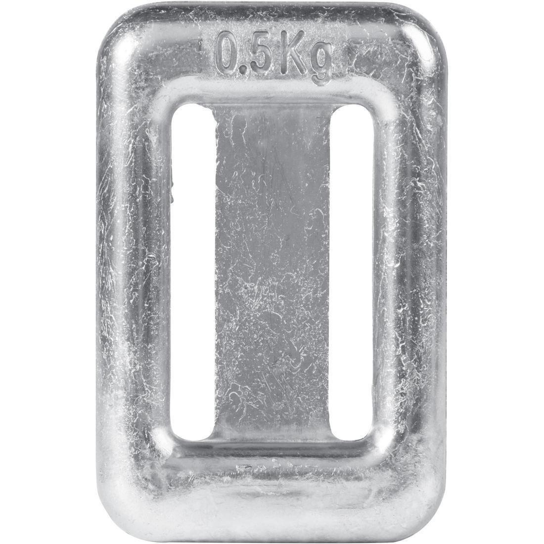 Uncoated Diving Weight - 500 G For Diving / Spearfishing / Freediving, , large image number 1