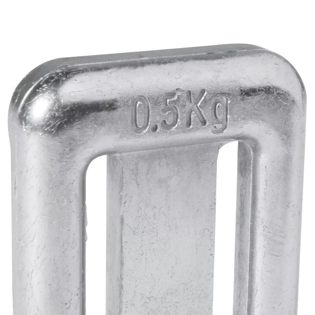 Uncoated Diving Weight - 500 G For Diving / Spearfishing / Freediving, No Color, large image number 3