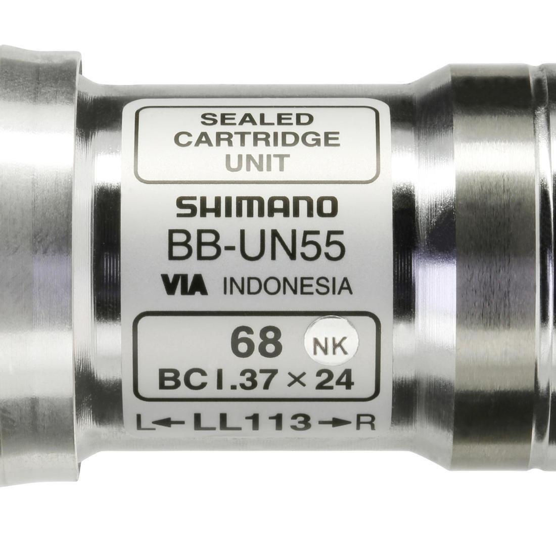 Bottom Bracket Square Taper 113 mm Shimano BBUN55, No Color, large image number 5