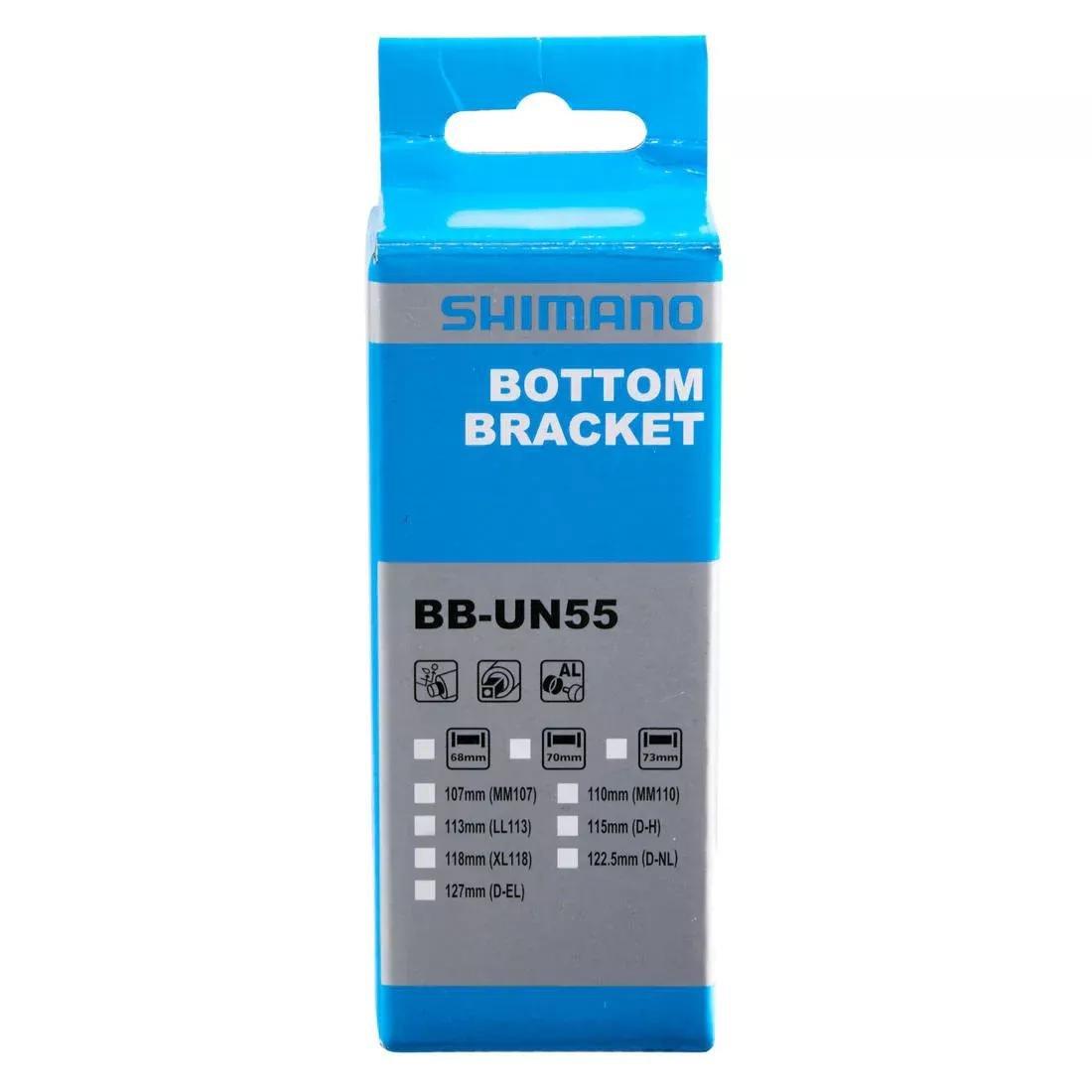 Bottom Bracket 110 mm Square Taper Shimano - BBUN55, No Color, large image number 1