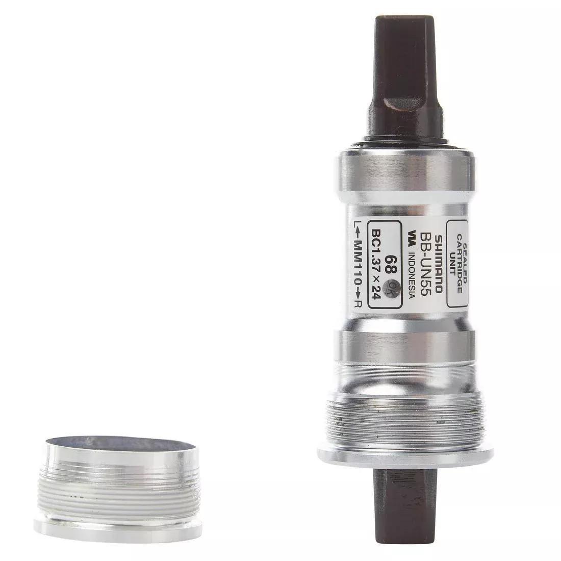 Bottom Bracket 110 mm Square Taper Shimano - BBUN55, No Color, large image number 2