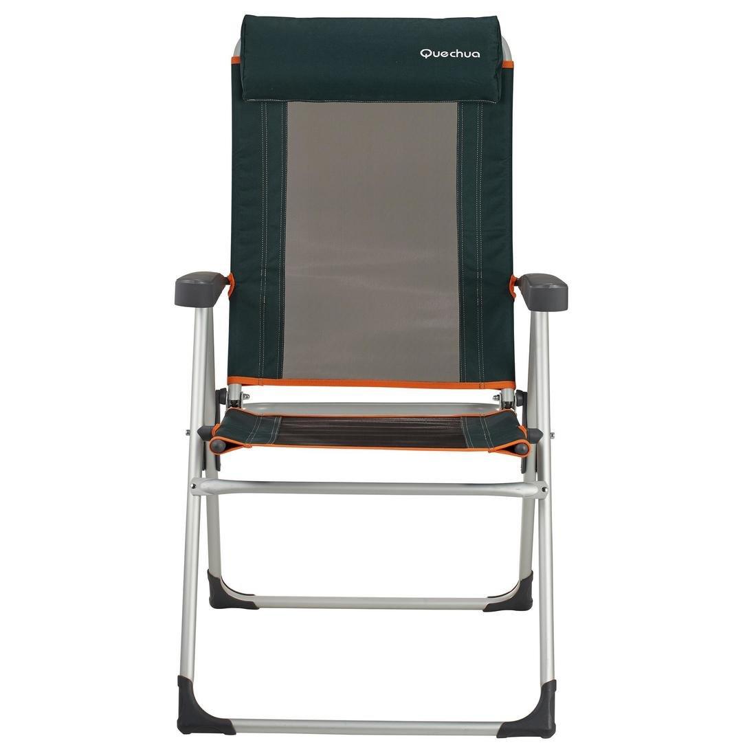 Adjustable Camping Armchair, Brown, , large image number 12