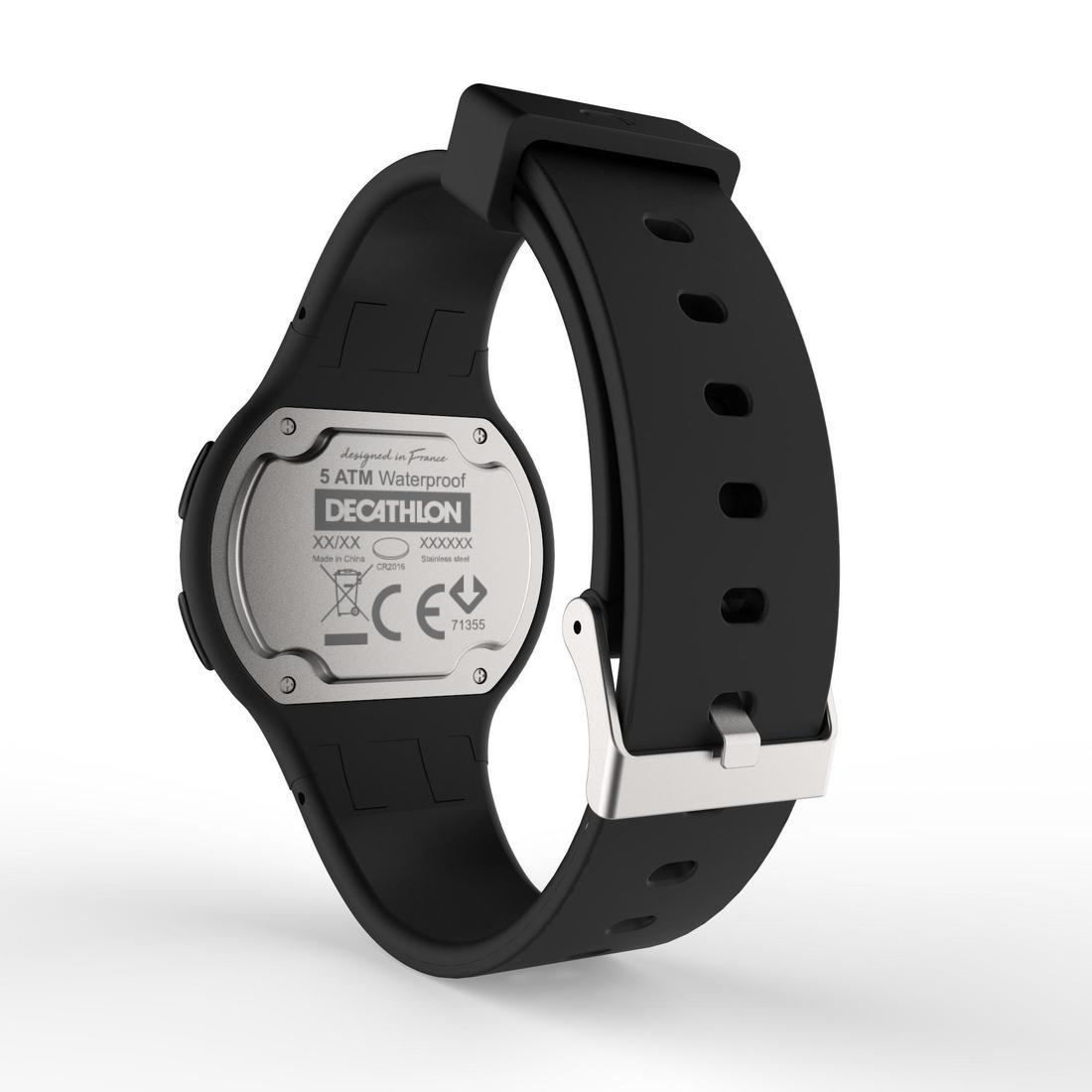 Unique Size  W100 M men's running stopwatch - Black, Black, , large image number 5