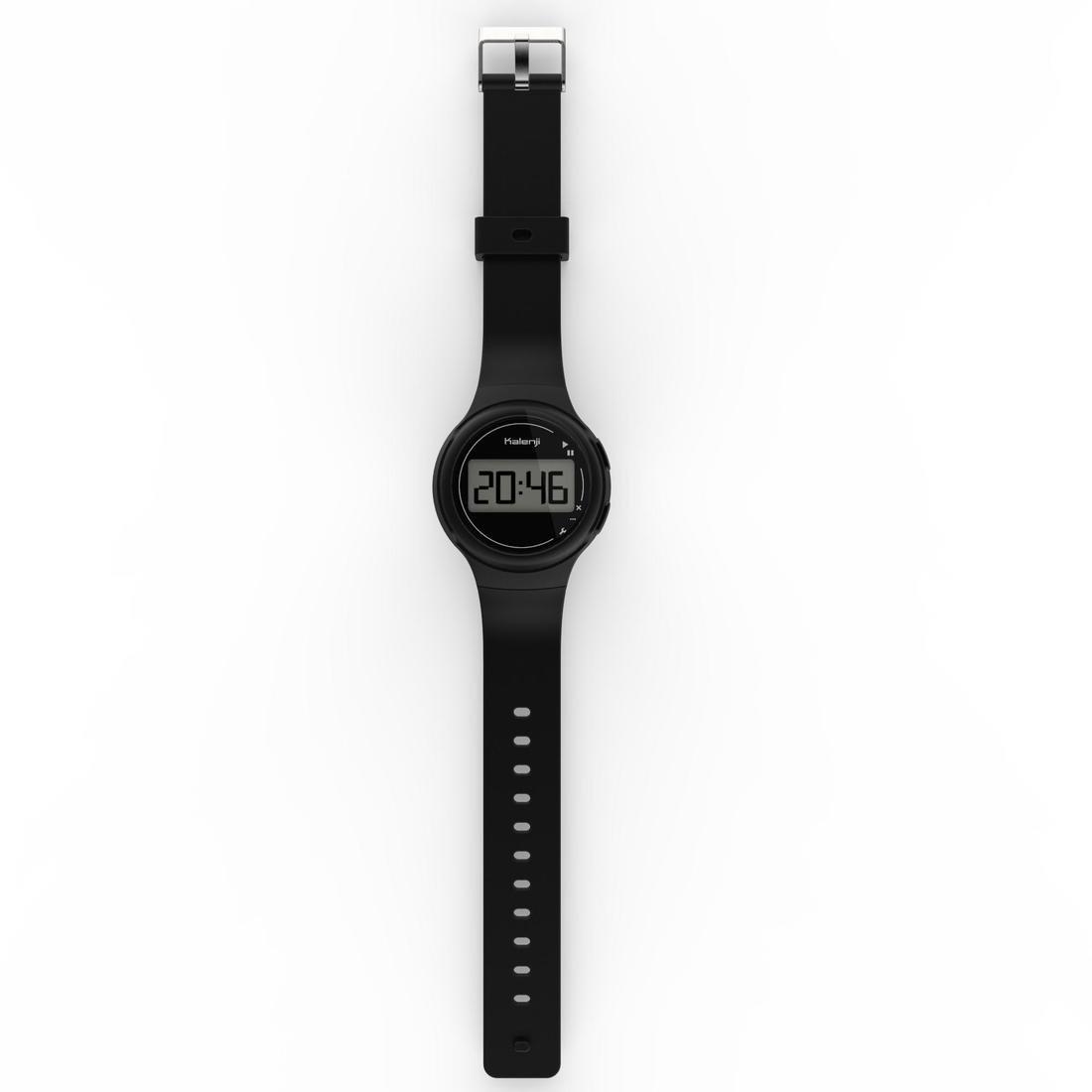 Unique Size  W100 M men's running stopwatch - Black, Black, , large image number 6