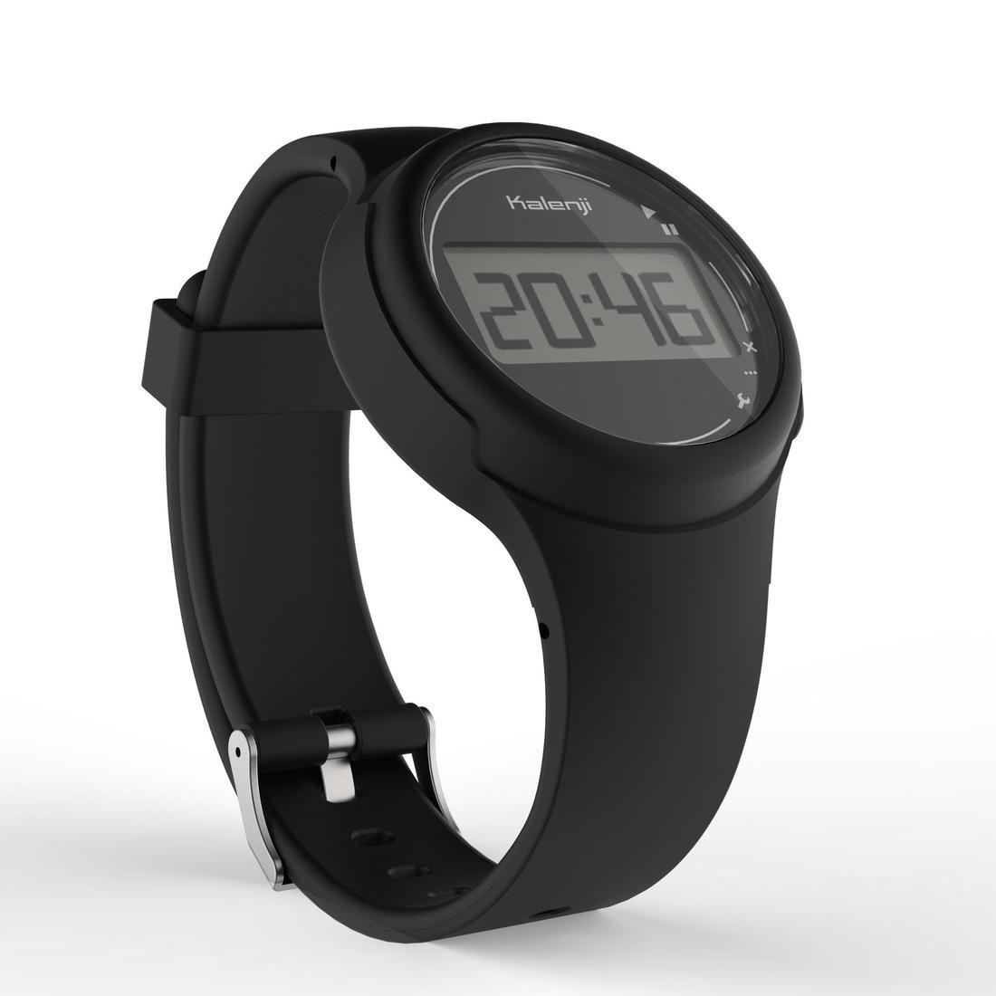 Unique Size  W100 M men's running stopwatch - Black, Black, , large image number 8