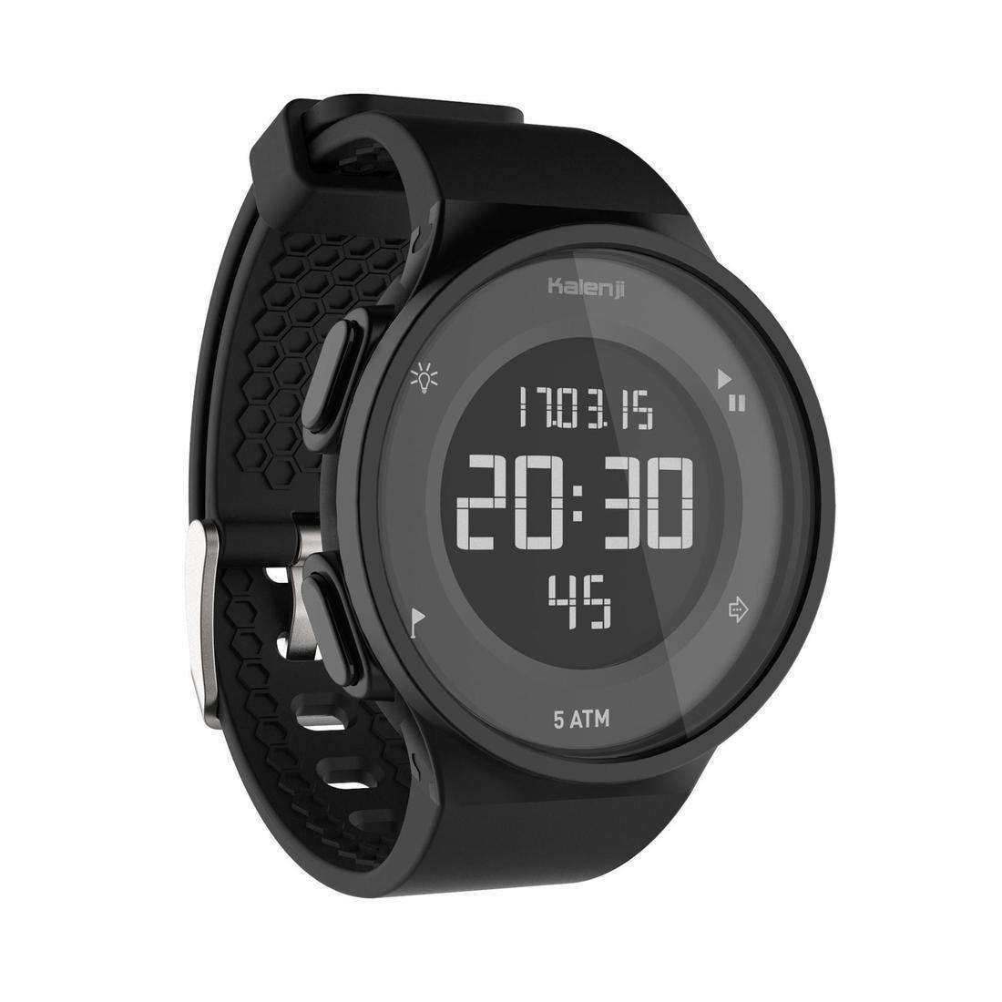 W500 M  Running Stopwatch Reverse Screen, Black, , large image number 0