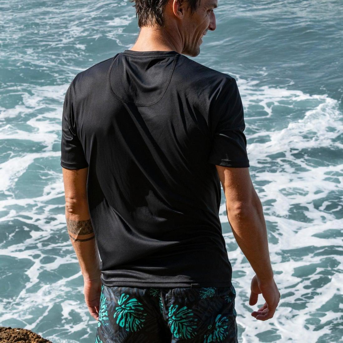 XS  Men's Surfing Short-sleeve Anti-UV Water T-Shirt, Snow White, , large image number 3