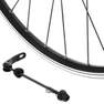 BTWIN - Front Wheel 28 Double Wall Rim V-Brake Quick Release Hybrid Bike - Black