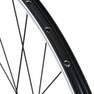 BTWIN - Front Wheel 28 Double Wall Rim V-Brake Quick Release Hybrid Bike - Black