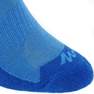 QUECHUA - EU 31-34  2 pairs of Kids' Hiking Socks MH100, Blue Azure