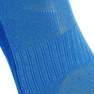 QUECHUA - EU 35-38  Kids' Hiking Socks 2 Pairs MH100, Blue Azure