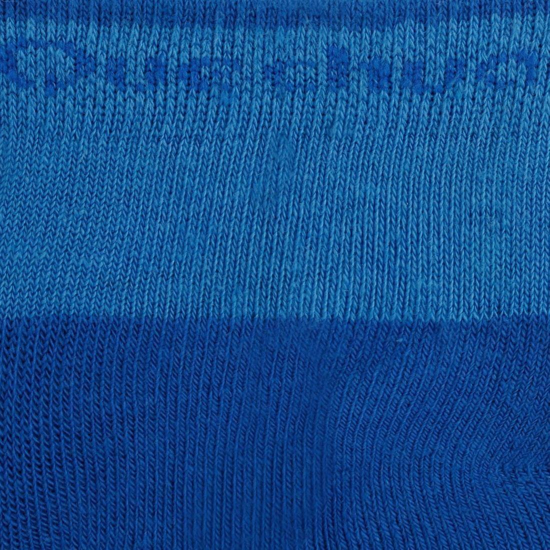 EU 35-38  Kids' Hiking Socks 2 Pairs MH100, Blue Azure, , large image number 13
