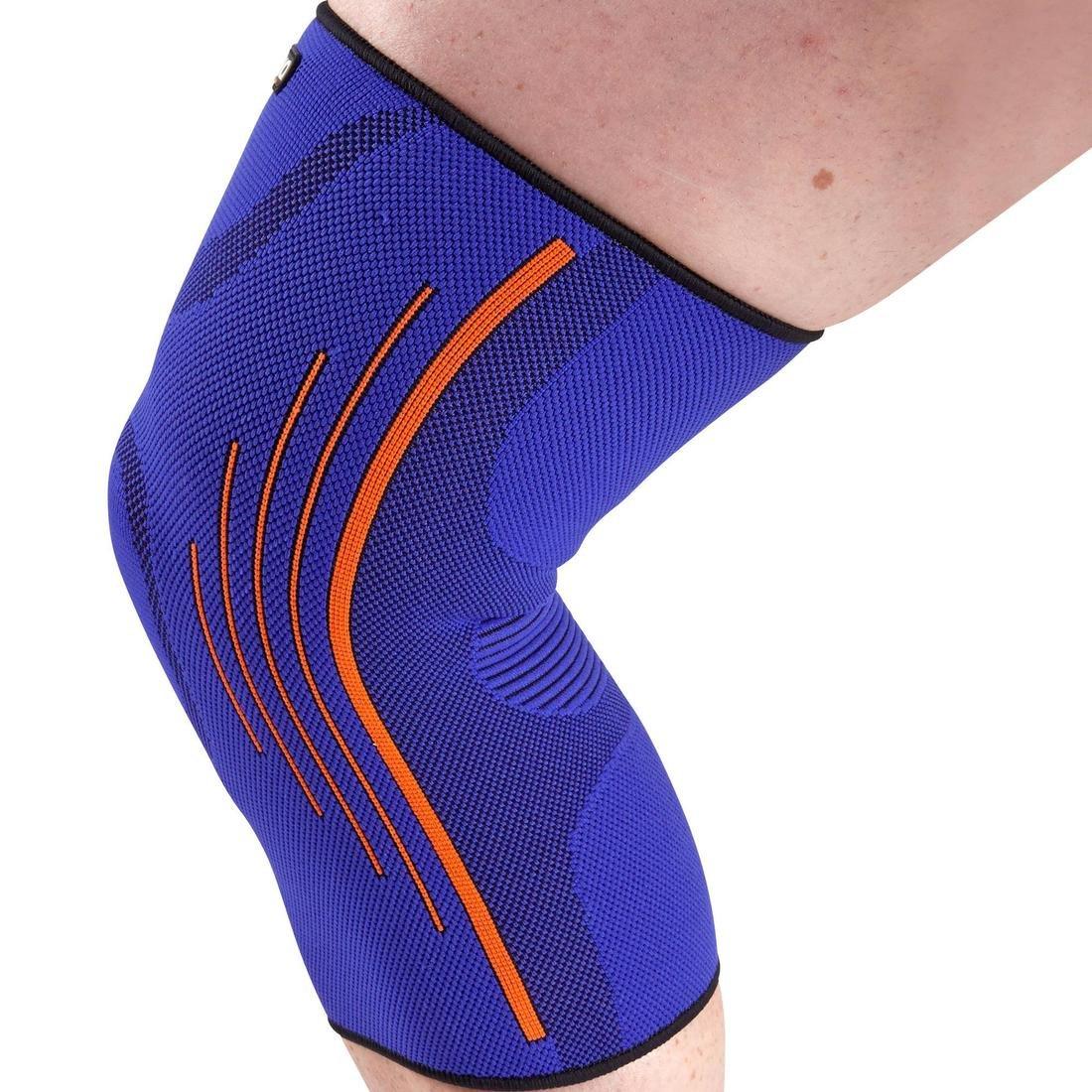2 Men's/Womens Right/Left Compression Knee Support Soft 300, Black, , large image number 4