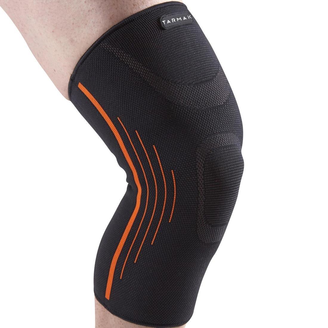2 Men's/Womens Right/Left Compression Knee Support Soft 300, Black, , large image number 7
