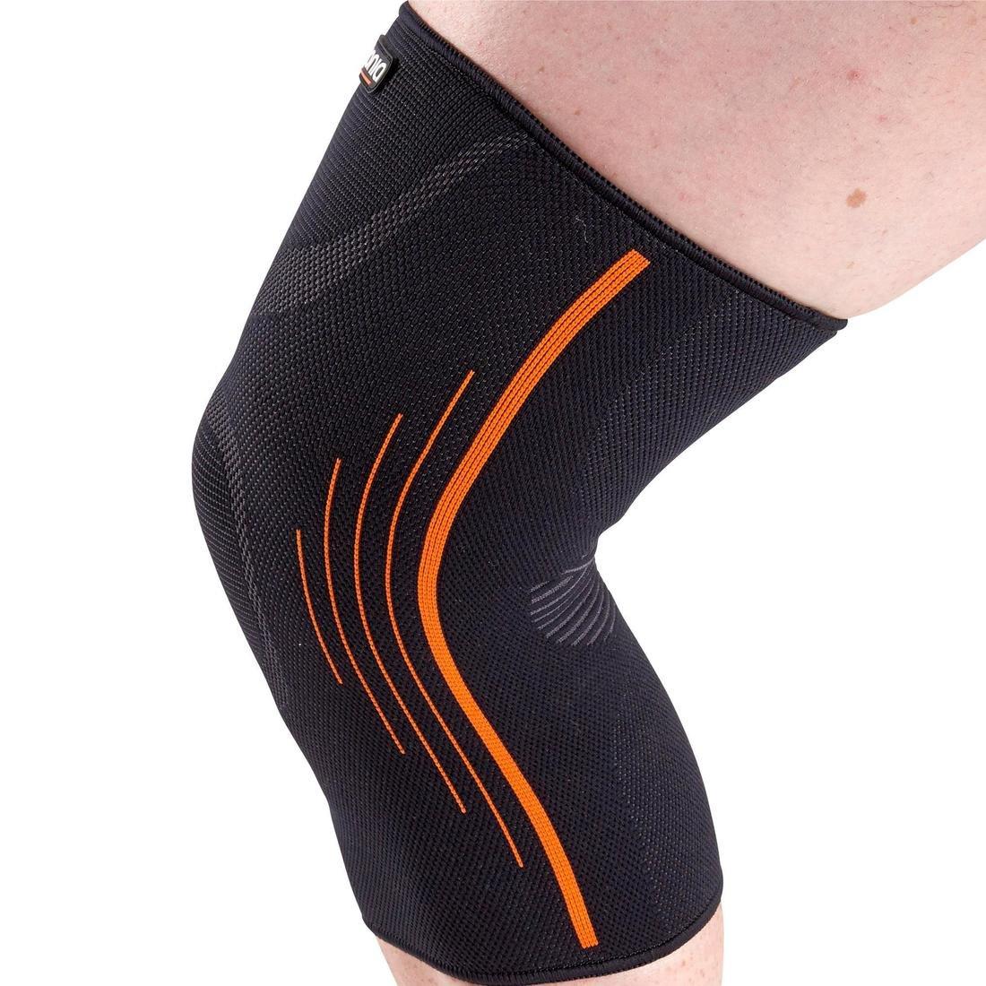 2 Men's/Womens Right/Left Compression Knee Support Soft 300, Black, , large image number 9