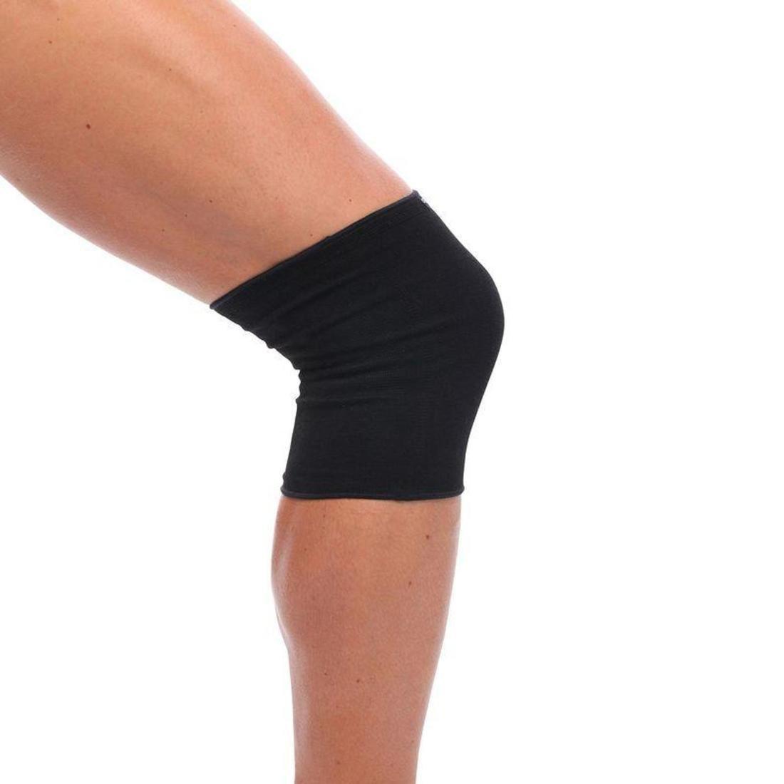 2  Soft 100 Men's/Women's Right/Left Compression Knee Support - Black, Black, , large image number 3