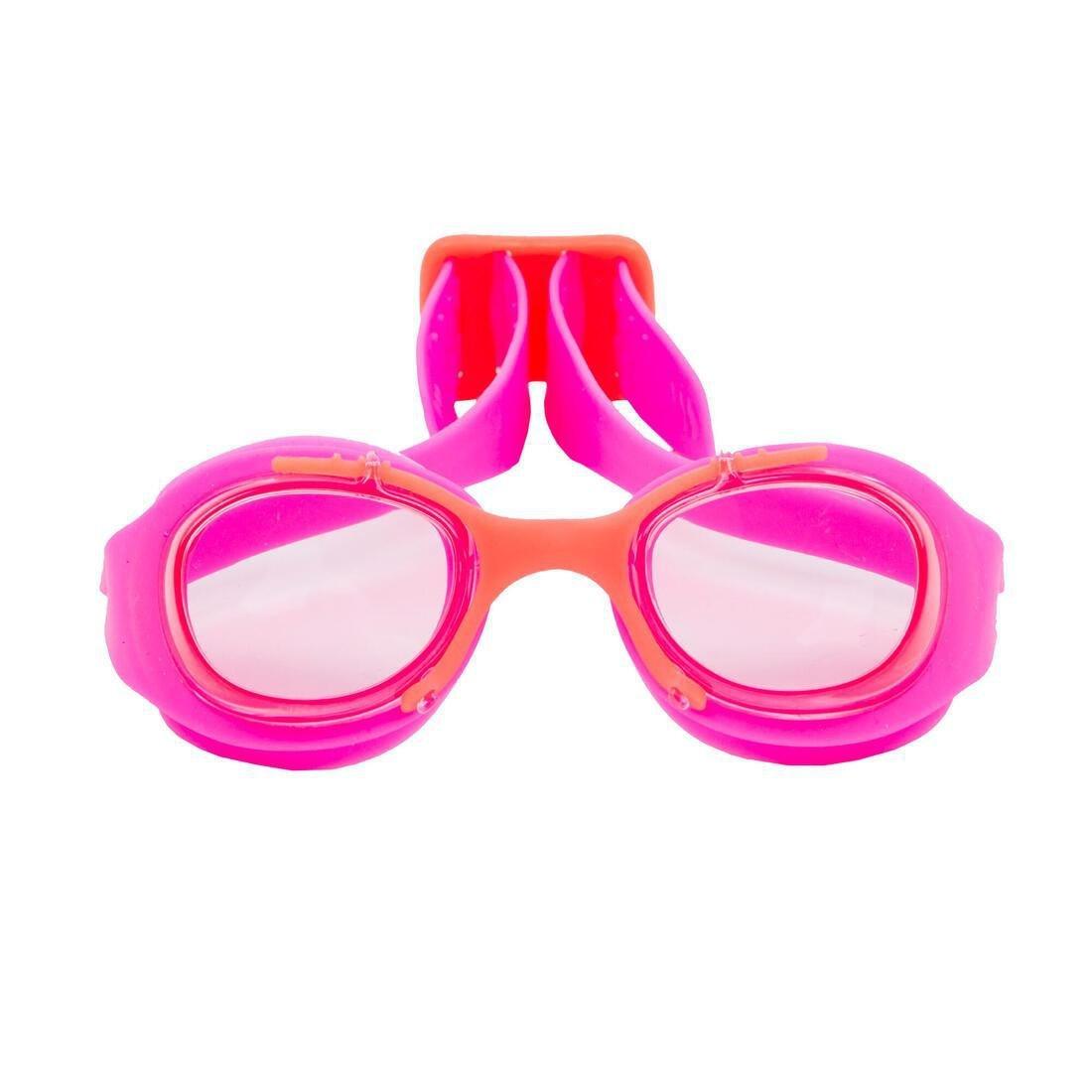 6-7Y  Girls' Swimming Set 100 Start: Swimming trunks, goggles, cap, towel, bag, Navy Blue, , large image number 3