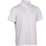 ARTENGO - Large  Dry 100 Tennis Polo Shirt, Snow White