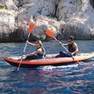 ITIWIT - 205 cm  100 One-Piece Symmetrical Fixed Kayak Paddle - Orange
